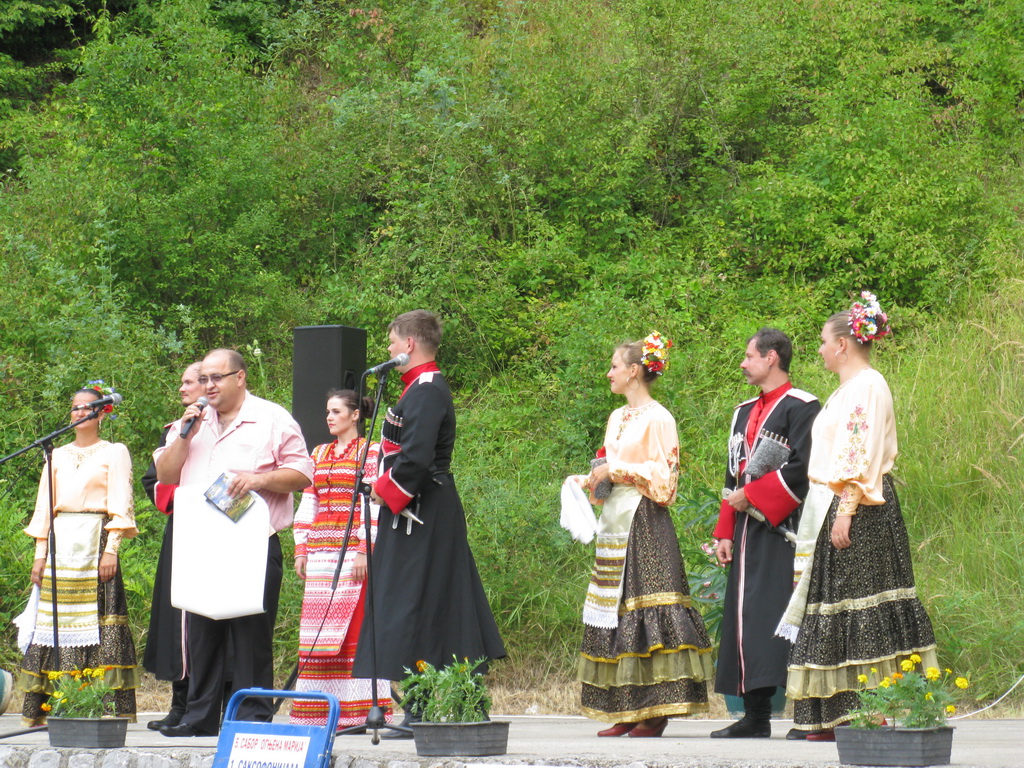 Руски Козаци на прослави Огњене Марије 2013.године у Миливи