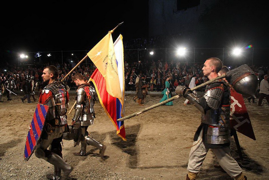 Руски витезови на фестивалу витештва у Деспотовцу, август 2015.год.